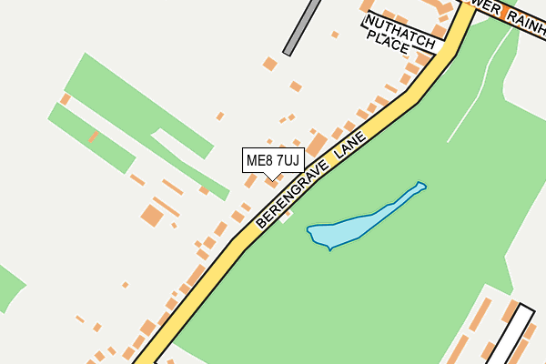 ME8 7UJ map - OS OpenMap – Local (Ordnance Survey)