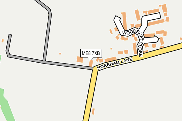 ME8 7XB map - OS OpenMap – Local (Ordnance Survey)