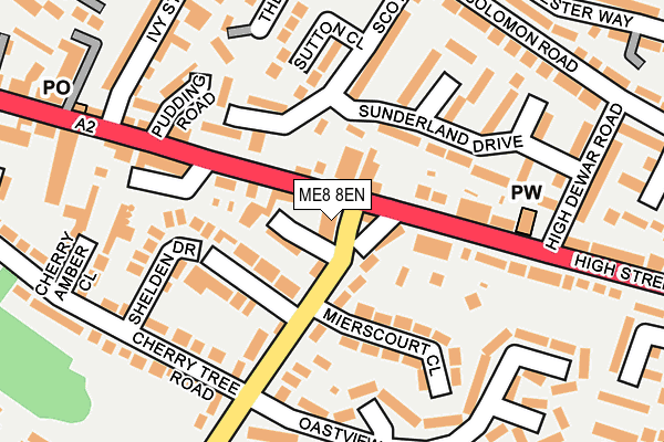 ME8 8EN map - OS OpenMap – Local (Ordnance Survey)