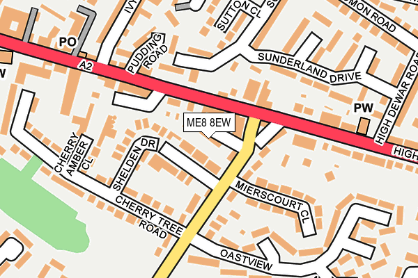 ME8 8EW map - OS OpenMap – Local (Ordnance Survey)