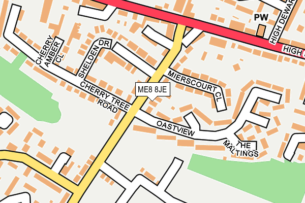 ME8 8JE map - OS OpenMap – Local (Ordnance Survey)