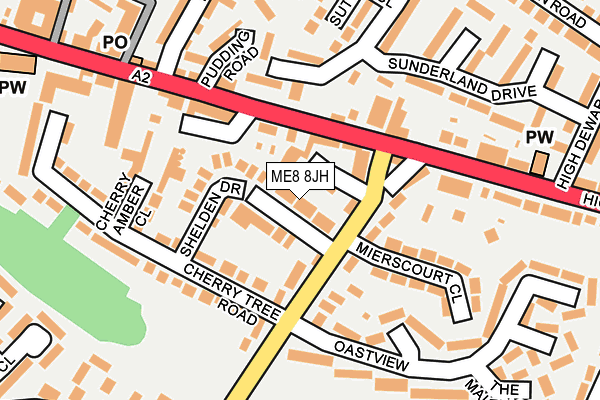 ME8 8JH map - OS OpenMap – Local (Ordnance Survey)