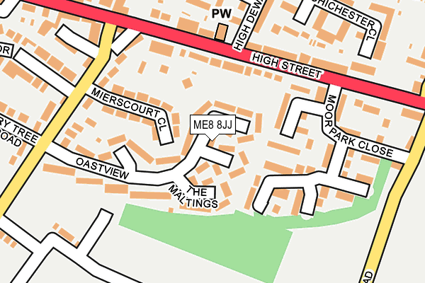 ME8 8JJ map - OS OpenMap – Local (Ordnance Survey)