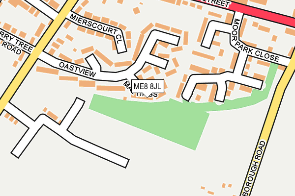 ME8 8JL map - OS OpenMap – Local (Ordnance Survey)