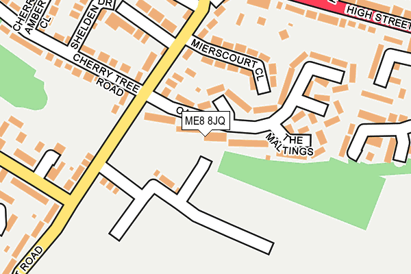 ME8 8JQ map - OS OpenMap – Local (Ordnance Survey)