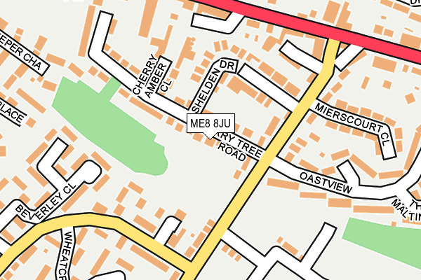 ME8 8JU map - OS OpenMap – Local (Ordnance Survey)