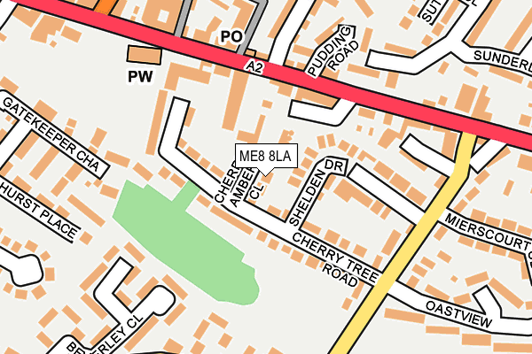 ME8 8LA map - OS OpenMap – Local (Ordnance Survey)