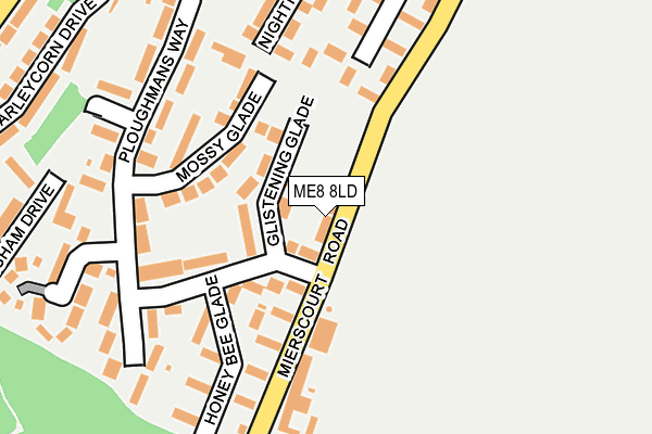 ME8 8LD map - OS OpenMap – Local (Ordnance Survey)