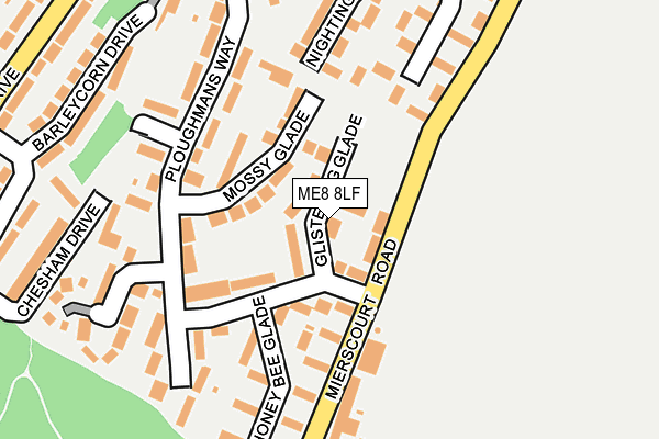 ME8 8LF map - OS OpenMap – Local (Ordnance Survey)