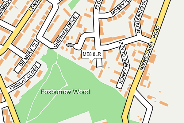 ME8 8LR map - OS OpenMap – Local (Ordnance Survey)