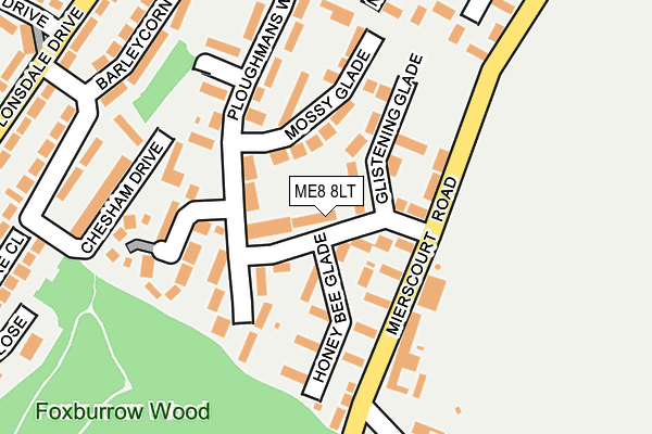 ME8 8LT map - OS OpenMap – Local (Ordnance Survey)
