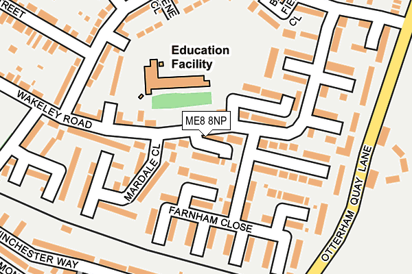 ME8 8NP map - OS OpenMap – Local (Ordnance Survey)