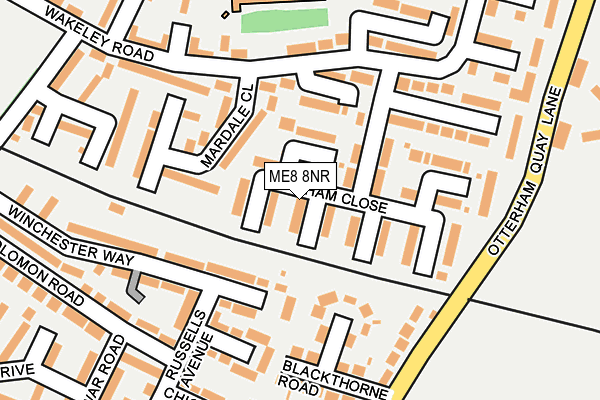 ME8 8NR map - OS OpenMap – Local (Ordnance Survey)