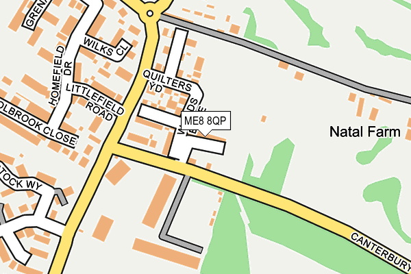 ME8 8QP map - OS OpenMap – Local (Ordnance Survey)