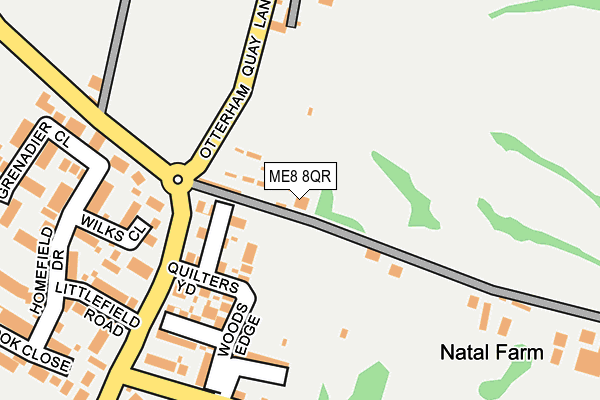 ME8 8QR map - OS OpenMap – Local (Ordnance Survey)
