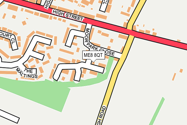 ME8 8QT map - OS OpenMap – Local (Ordnance Survey)