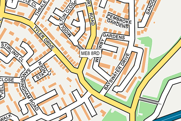 ME8 8RD map - OS OpenMap – Local (Ordnance Survey)