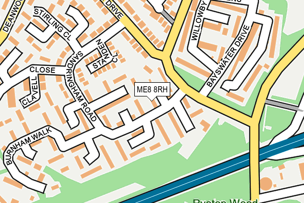 ME8 8RH map - OS OpenMap – Local (Ordnance Survey)