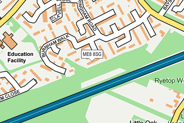 ME8 8SG map - OS OpenMap – Local (Ordnance Survey)