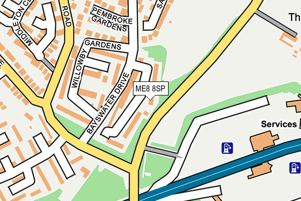 ME8 8SP map - OS OpenMap – Local (Ordnance Survey)