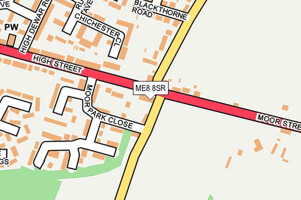 ME8 8SR map - OS OpenMap – Local (Ordnance Survey)