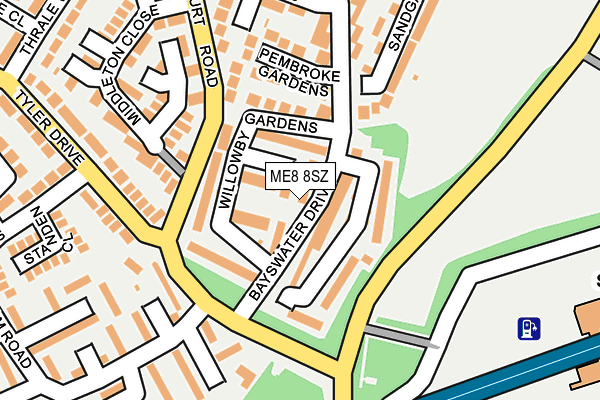 ME8 8SZ map - OS OpenMap – Local (Ordnance Survey)