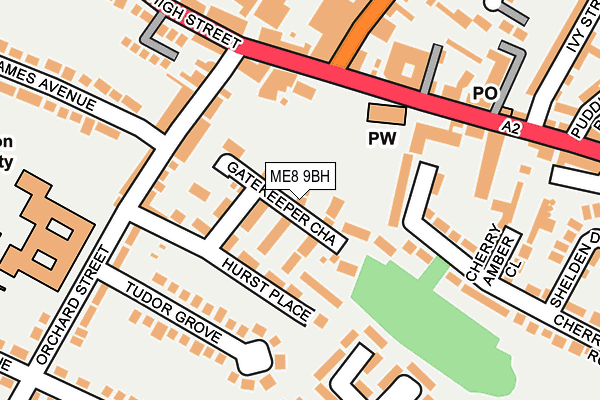 ME8 9BH map - OS OpenMap – Local (Ordnance Survey)