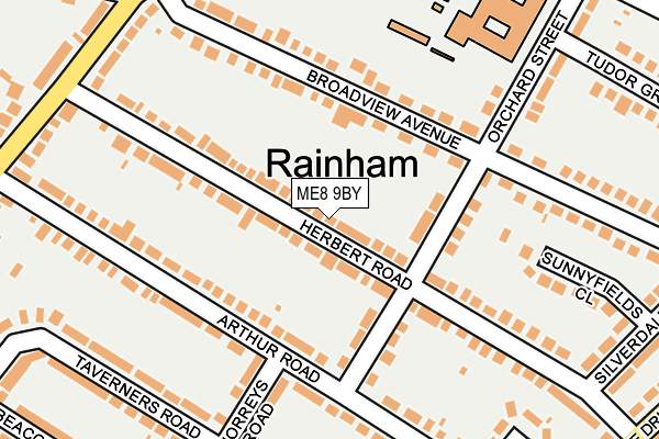 ME8 9BY map - OS OpenMap – Local (Ordnance Survey)