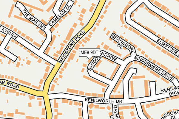 ME8 9DT map - OS OpenMap – Local (Ordnance Survey)