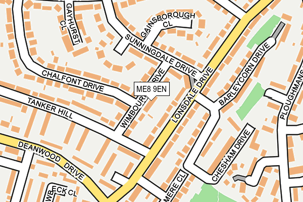 ME8 9EN map - OS OpenMap – Local (Ordnance Survey)