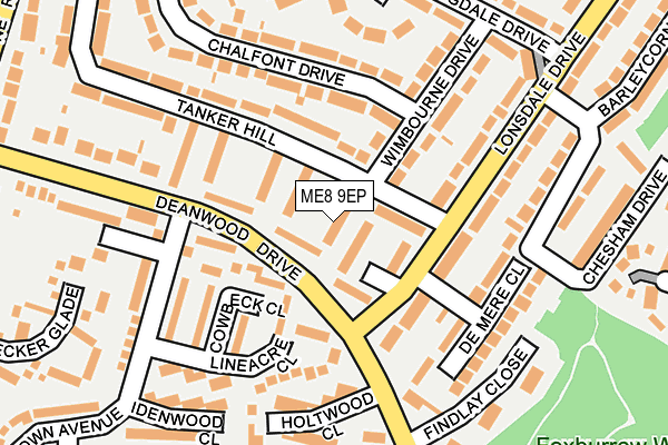 ME8 9EP map - OS OpenMap – Local (Ordnance Survey)