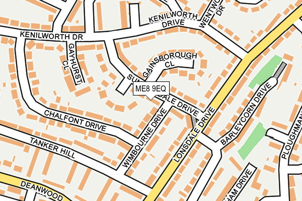 ME8 9EQ map - OS OpenMap – Local (Ordnance Survey)