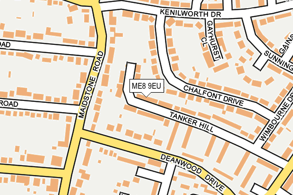 ME8 9EU map - OS OpenMap – Local (Ordnance Survey)