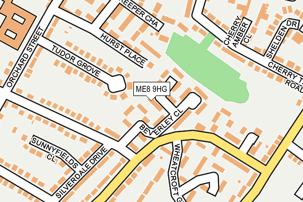 ME8 9HG map - OS OpenMap – Local (Ordnance Survey)