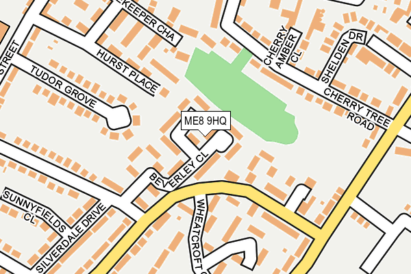 ME8 9HQ map - OS OpenMap – Local (Ordnance Survey)