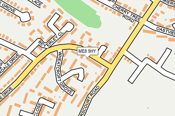 ME8 9HY map - OS OpenMap – Local (Ordnance Survey)