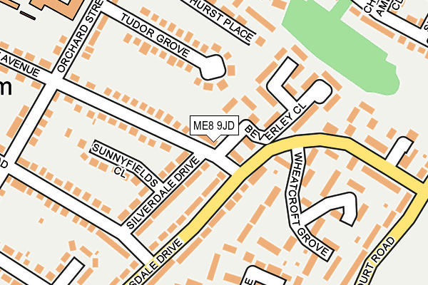 ME8 9JD map - OS OpenMap – Local (Ordnance Survey)
