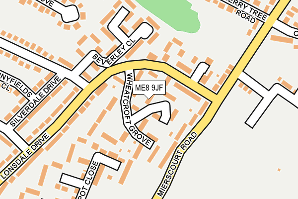 ME8 9JF map - OS OpenMap – Local (Ordnance Survey)