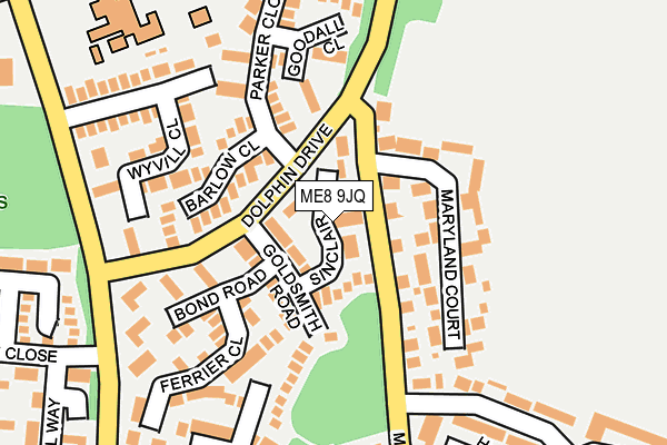 ME8 9JQ map - OS OpenMap – Local (Ordnance Survey)