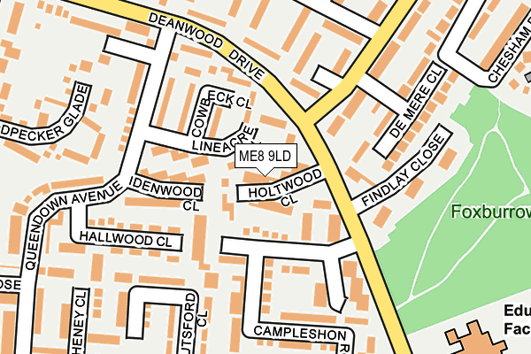 ME8 9LD map - OS OpenMap – Local (Ordnance Survey)