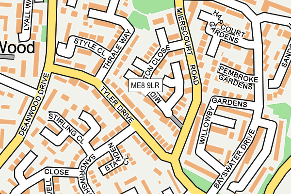 ME8 9LR map - OS OpenMap – Local (Ordnance Survey)