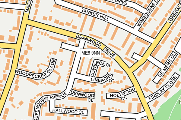 ME8 9NN map - OS OpenMap – Local (Ordnance Survey)