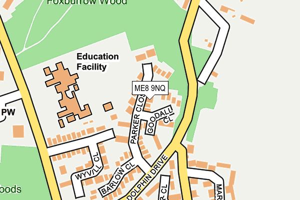 ME8 9NQ map - OS OpenMap – Local (Ordnance Survey)