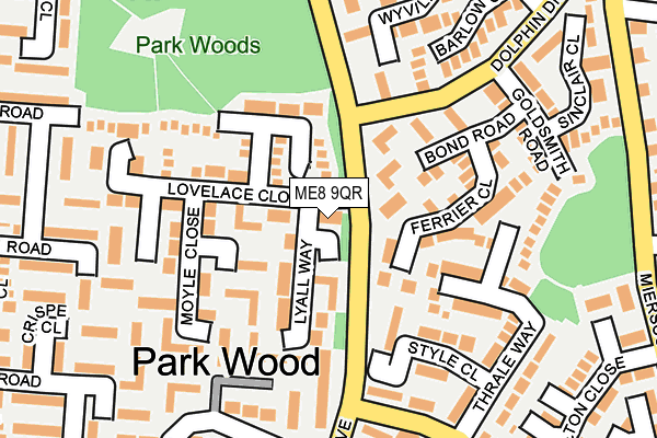 ME8 9QR map - OS OpenMap – Local (Ordnance Survey)