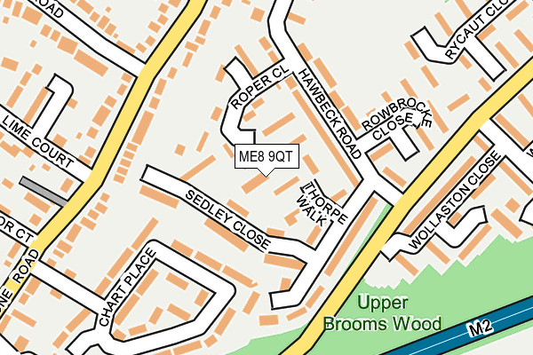 ME8 9QT map - OS OpenMap – Local (Ordnance Survey)