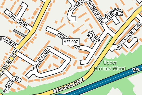 ME8 9QZ map - OS OpenMap – Local (Ordnance Survey)