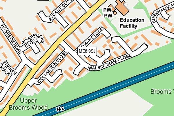 ME8 9SJ map - OS OpenMap – Local (Ordnance Survey)