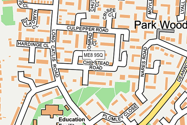 ME8 9SQ map - OS OpenMap – Local (Ordnance Survey)