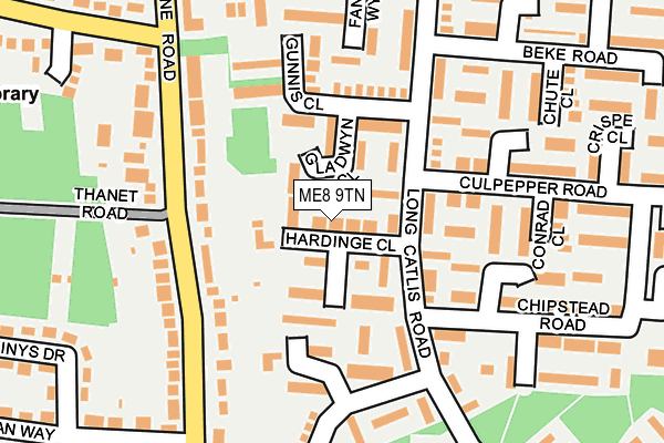 ME8 9TN map - OS OpenMap – Local (Ordnance Survey)
