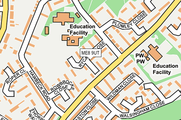 ME8 9UT map - OS OpenMap – Local (Ordnance Survey)